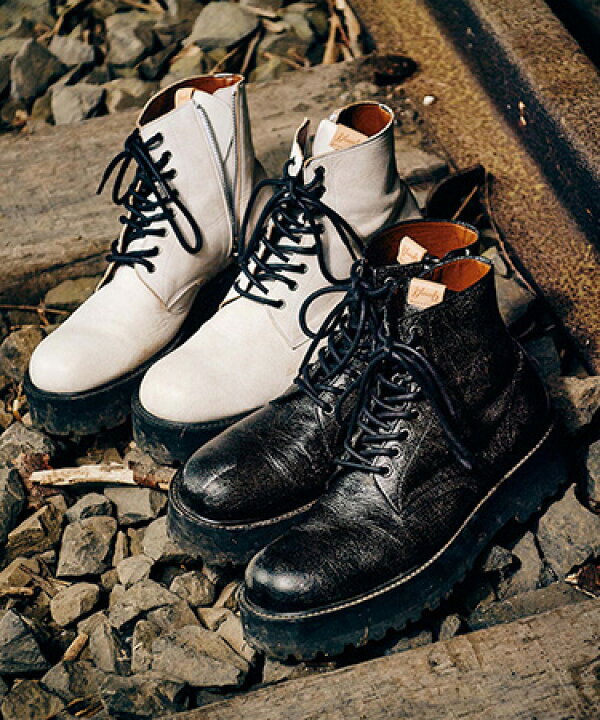 楽天市場】【glamb(グラム)】Crack Side Zip Boots クラックサイド 