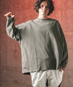 �yGLIMCLAP(�O�����N���b�v)�z Oversized silhouette cut sew-Mini-pile fabric lining- �J�b�g�\�[(17-149-gla-ce)