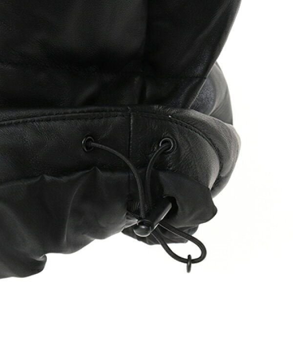楽天市場】【ADAM PATEK(アダムパテック)】leather looose down jacket 