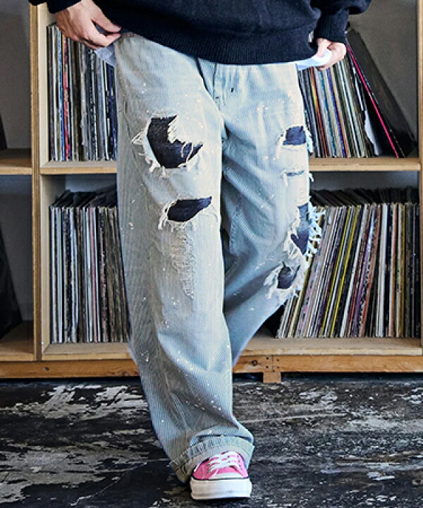 楽天市場】【ADAM PATEK(アダムパテック)】clash looose hickory denim 