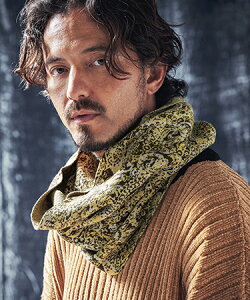 �yANGENEHM(�A���Q�l�[��)�zPaisley pattern knit snood �j�b�g�X�k�[�h(AG03-070ace)