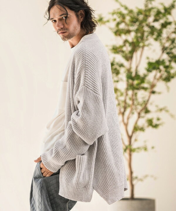 楽天市場】【CAMBIO(カンビオ)】Mole Knit Buttonless Cardigan ニット 