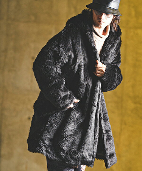 楽天市場】【GLIMCLAP(グリムクラップ)】Faux fur buttonless hooded 