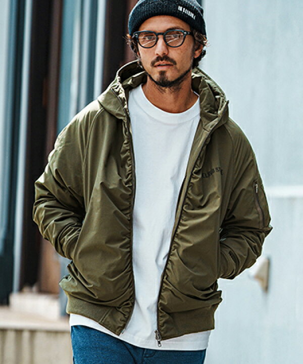 楽天市場】【felkod(フィルコッド)】High Neck Hood MA-1 フード