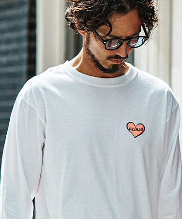 楽天市場】【felkod(フィルコッド)】Heart Logo Long Sleeve Cut Sew 