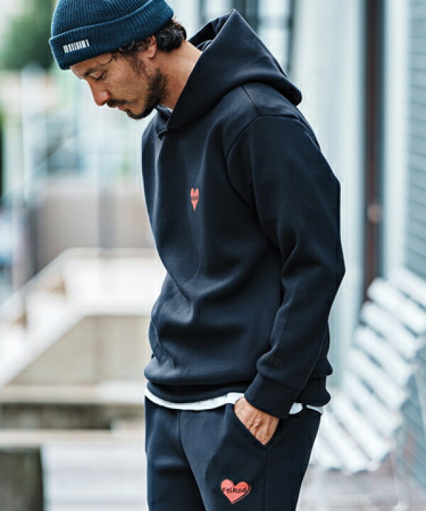 楽天市場】【felkod(フィルコッド)】Heart Logo Cardboard Knit Parka 