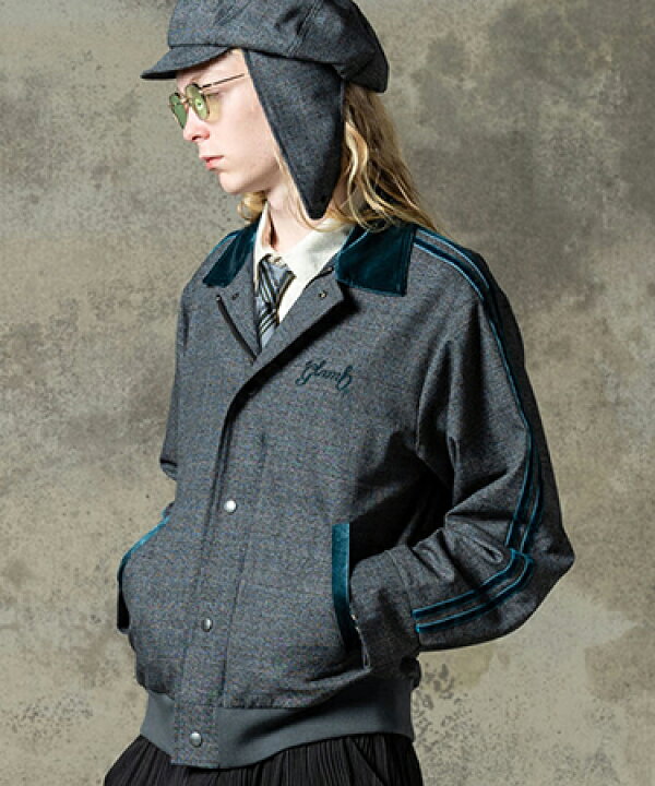楽天市場】【glamb(グラム)】Glen Check Line Blouson グレンチェック 
