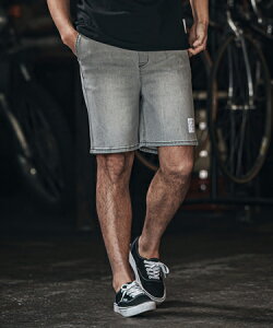 �ywjk reluxe�ztight knit denim easy shorts �f�j���C�[�W�[�V���[�c(WR25S-06)
