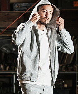 �ywjk reluxe�zcardboard knit zip up hoodie �W�b�v�p�[�J�[(WR25S-13)