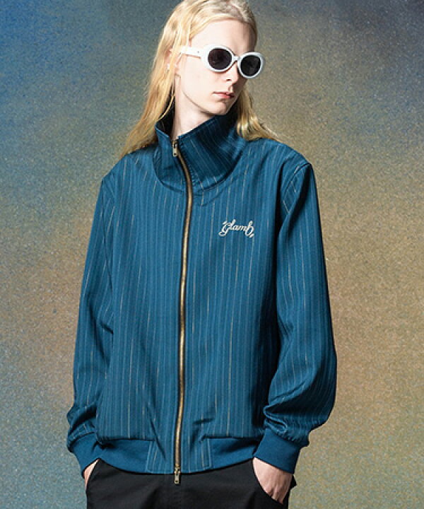 楽天市場】【glamb(グラム)】Sparkle Stripe Track Jacket スパークル 