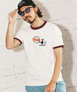 yseventy seven(ZueBZu)zmiddle onz S-S ringer t-shirts (77rabbit) TVc(7725S220)