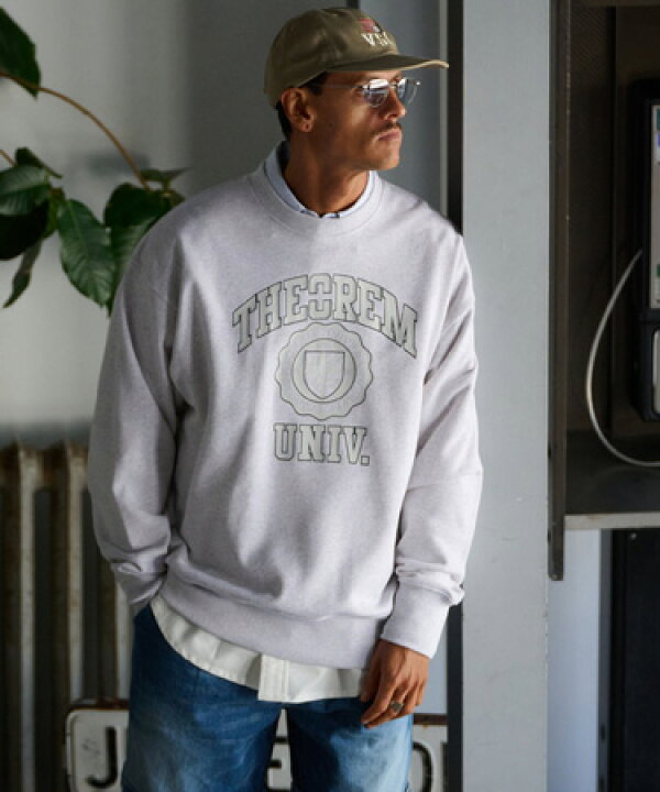 楽天市場】【THEOREM(セオレム)】Printed College Sweat スウェット 