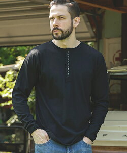 �yMROLIVE(�~�X�^�[�I���[�u)�z88-12 VINTAGE MATERIAL -10-BUTTON HENLEY NECK SHIRT �J�b�g�\�[(M253113)