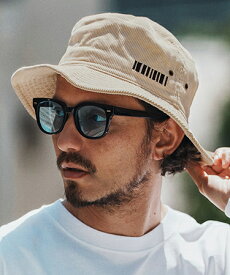 【予約販売カラーにより納期異なる】【felkod(フィルコッド)】Barcode Embroidery Corduroy Buket Hat バケットハット(F25A350)