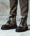 【glamb(グラム)】【予約販売9月下旬〜10月上旬入荷】Platform Country Boots プラットフォームカントリーブーツ(GB03…