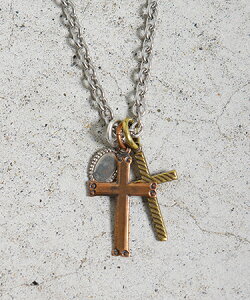 �yVIVIFY LIGHT(���B���B�t�@�C���C�g)�z�y�\��̔�����������1��������o�ׁz Twin Crosses Necklace �N���X�l�b�N���X(VLN-002c)