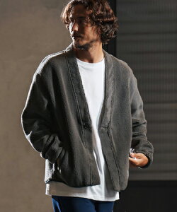 �ywjk reluxe�zboa fleece X cardigan �{�A�t���[�X�J�[�f�B�K��(WR25W-08)