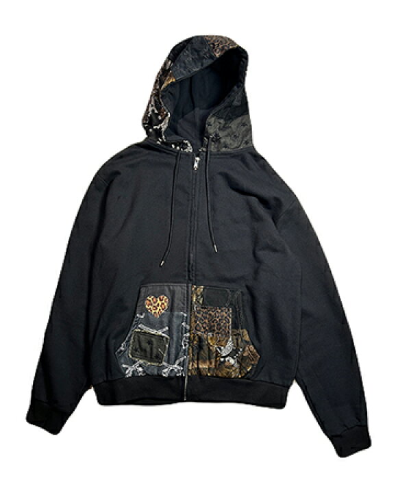 楽天市場】【roarguns(ロアーガンズ)】 PATCH WORK HOODIE ジップ 
