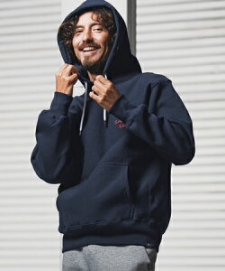 �y1minute 1second(�����~�j�b�g�����Z�J���h)�z12oz heavy weight hoodie with cursive embroidery �p�[�J�[(1M25F250)