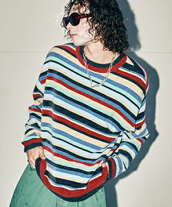 �yglamb(�O����)�zMid Century Border Knit �~�b�h�Z���`�����[�{�[�_�[�j�b�g(GB0126-KNT08)