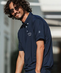 �y1minute 1second(�����~�j�b�g�����Z�J���h)�z�y�\��̔�3����{�`���{���ׁzcursive embroidery high stretch fabric polo shirt �|���V���c(1M26H060)