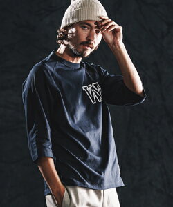 �ywjk reluxe�zinitial print raglan LS tee �J�b�g�\�[(WR26S-30)