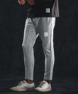 �ywjk reluxe�zcable knit jacquard pants �C�[�W�[�p���c(WR26S-12)