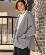 【CAMBIO(カンビオ)】Airy Sheer Knit Buttonless Cardigan ニットカーディガン(S63926cmb)