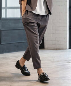 �yCAMBIO(�J���r�I)�z�y�\��̔�4����{�`���{���ׁzStretch Linen Rayon Ankle Tapered Pants �A���N���p���c(S66026cmb)
