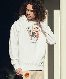 【un-filled(アンフィルド)】【予約販売2月下旬〜3月上旬入荷】 REAL GERBERA DOG HOODIE パーカー（ブルドッグ）(SDUF-2603BD)