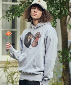 【un-filled(アンフィルド)】【予約販売2月下旬〜3月上旬入荷】 REAL GERBERA DOG HOODIE パーカー（ダックス）(SDUF-2603DCH)