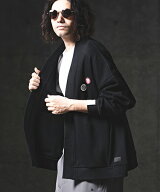【GLIMCLAP(グリムクラップ)】Pique Fabric Minimal Cardigan ボタンレスカーディガン(201-021-gls-cg)