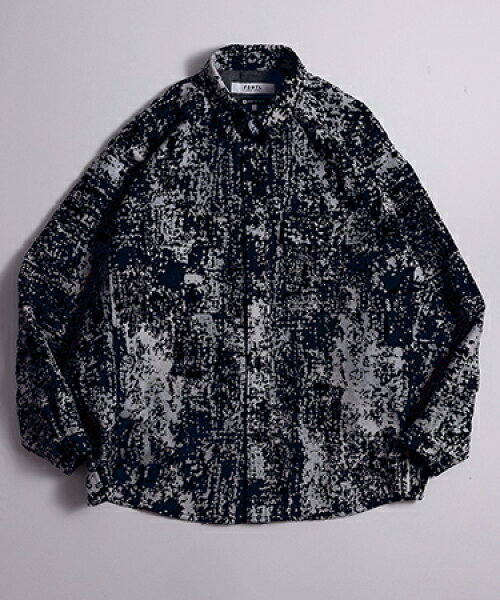 【FDMTL(ファンダメンタル)】【予約販売9月上旬～中旬入荷】 FLOCK BORO KYTE SHIRT RINSE  フロックシャツ(FA26SH44FR)