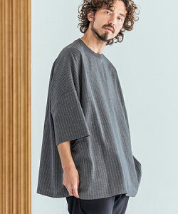 �yMagine(�}�[�W��)�zPinstripe Pattern Fabric T-Shirt T�V���c(MGN-261-052)