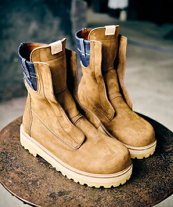 �yglamb(�O����)�z�y�\��̔�9����{�`���{���ׁzDenim Combination Outdoor Boots �f�j���R���r�l�[�V�����A�E�g�h�A�u�[�c (GB0326-AC01)