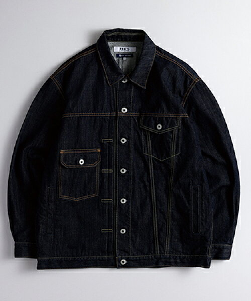 【FDMTL(ファンダメンタル)】【予約販売3月下旬～4月上旬入荷】ASYMMETRY DENIM JACKET RINSE デニムジャケット(FA27JK13R)