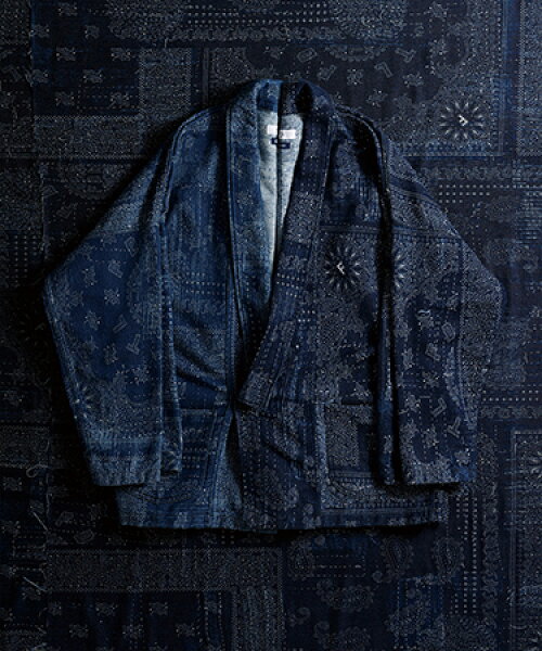 【FDMTL(ファンダメンタル)】【予約販売3月下旬～4月上旬入荷】JACQUARD PAISLEY HAORI 3YR WASH ペーズリー羽織ジャケット(FA27TP12U)