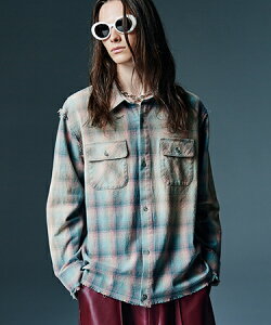 �yglamb(�O����)�z�y�\��̔�11�����{�`���{���ׁzBleach Check Shirt �u���[�`�`�F�b�N�V���c(GB0426-SH05)
