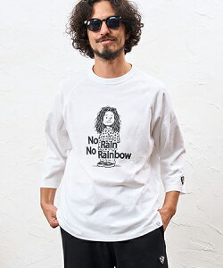 �yNo Rain No Rainbow(�m�[���C���m�[���C���{�[)�zheartwarming print raglan cutsew ���O�����J�b�g�\�[(NR26W-19)
