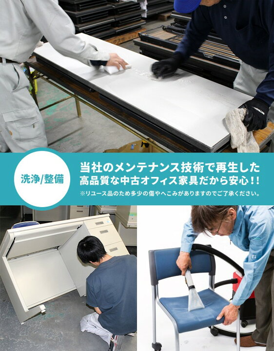 楽天市場】【中古】3連パネル H1800 ブルー 衝立 パーテーション 