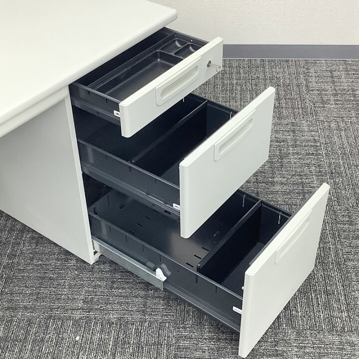 楽天市場】中古 オフィスデスク 2台セット PLUS 両袖机 事務机 