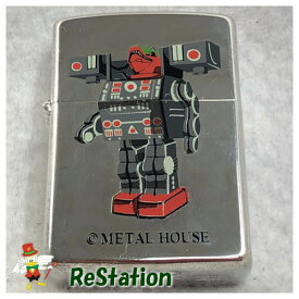 【未使用品】【送料無料】ZIPPO ROBOTシリーズ 01 METAL HOUSE　メタルハウスディノロボット外缶擦れあり※メール便でお送りします【代引き不可】
