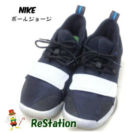 【中古】【送料無料】ナイキ NIKE ポールジョージ バスケットボールシューズ ブラック メンズ サイズ26