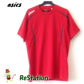 【中古】【送料無料】アシックス asics 半袖 Tシャツ XA6106 レッド メンズ サイズM