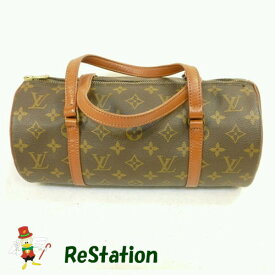 【中古】LOUIS VUITTON M51365 パピヨン30 モノグラム ハンドバッグ 筒形バッグ