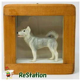 【中古】ヘイゲンリネカーグレーハスキーフィギアGrauHusky ハスキー犬ドッグ