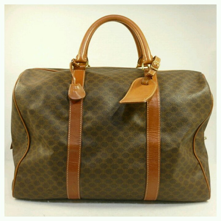 楽天市場】【中古】CELINE セリーヌ ボストンバッグ マカダム柄 