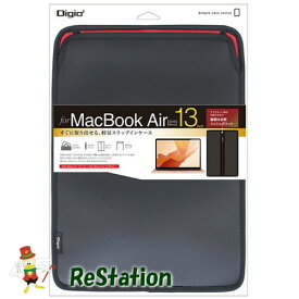 【中古】ナカバヤシ Mac Book Air 2018 用 スリップインケース ブラック SZC-MA3303BK