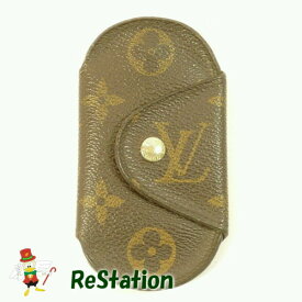 【中古】【送料無料】LOUIS VUITTON モノグラム ミュルティクレ・ロンPM 4連キーケース イニシャル「K・M」※メール便でお送りします【代引き不可】
