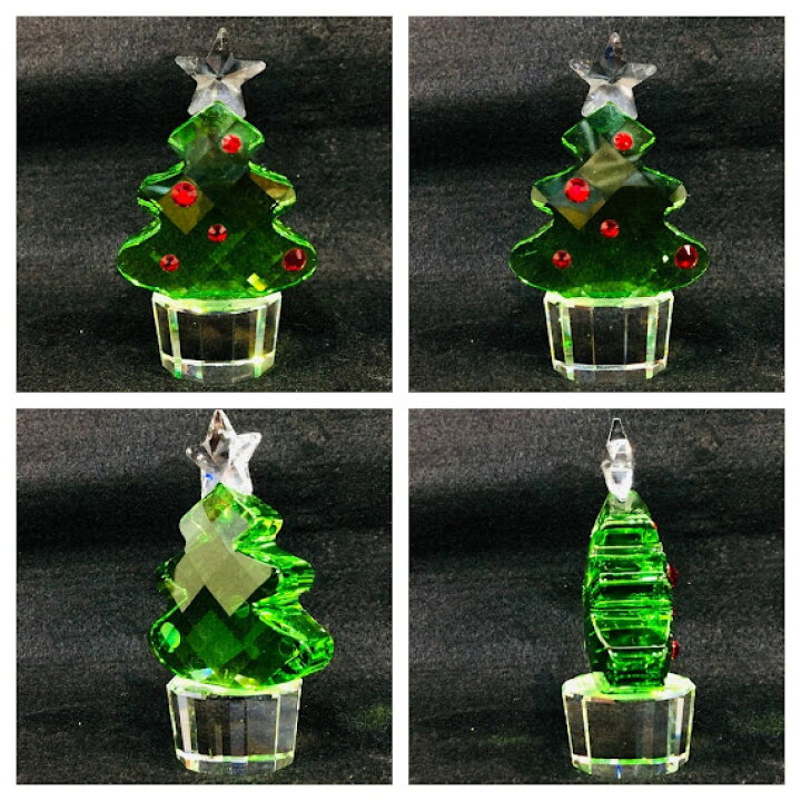 楽天市場】【中古】スワロフスキー クリスタル 置物 クリスマスツリー 